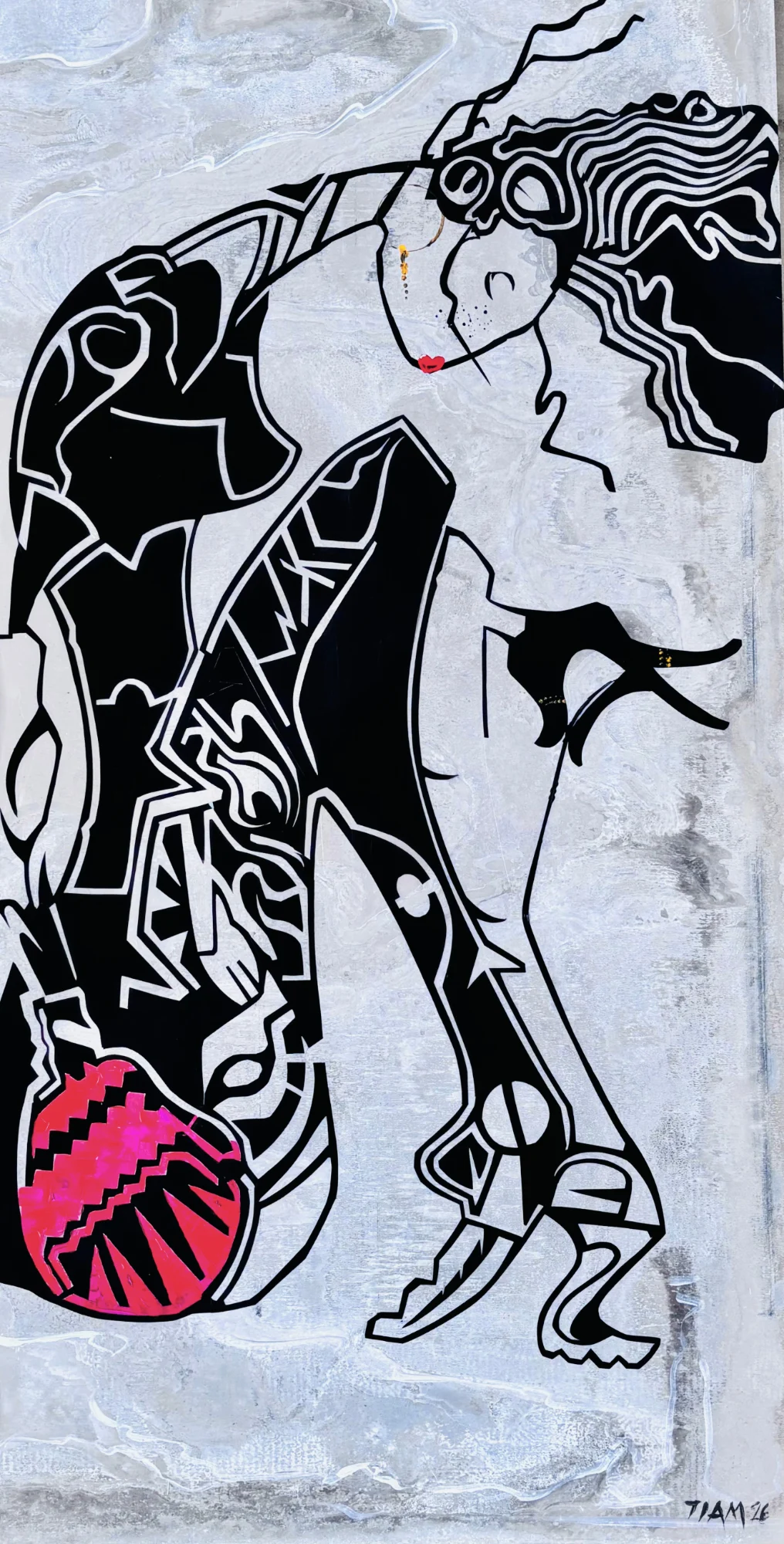 String Undone — Aluminum · Vinyl · Acrylic by Tiam