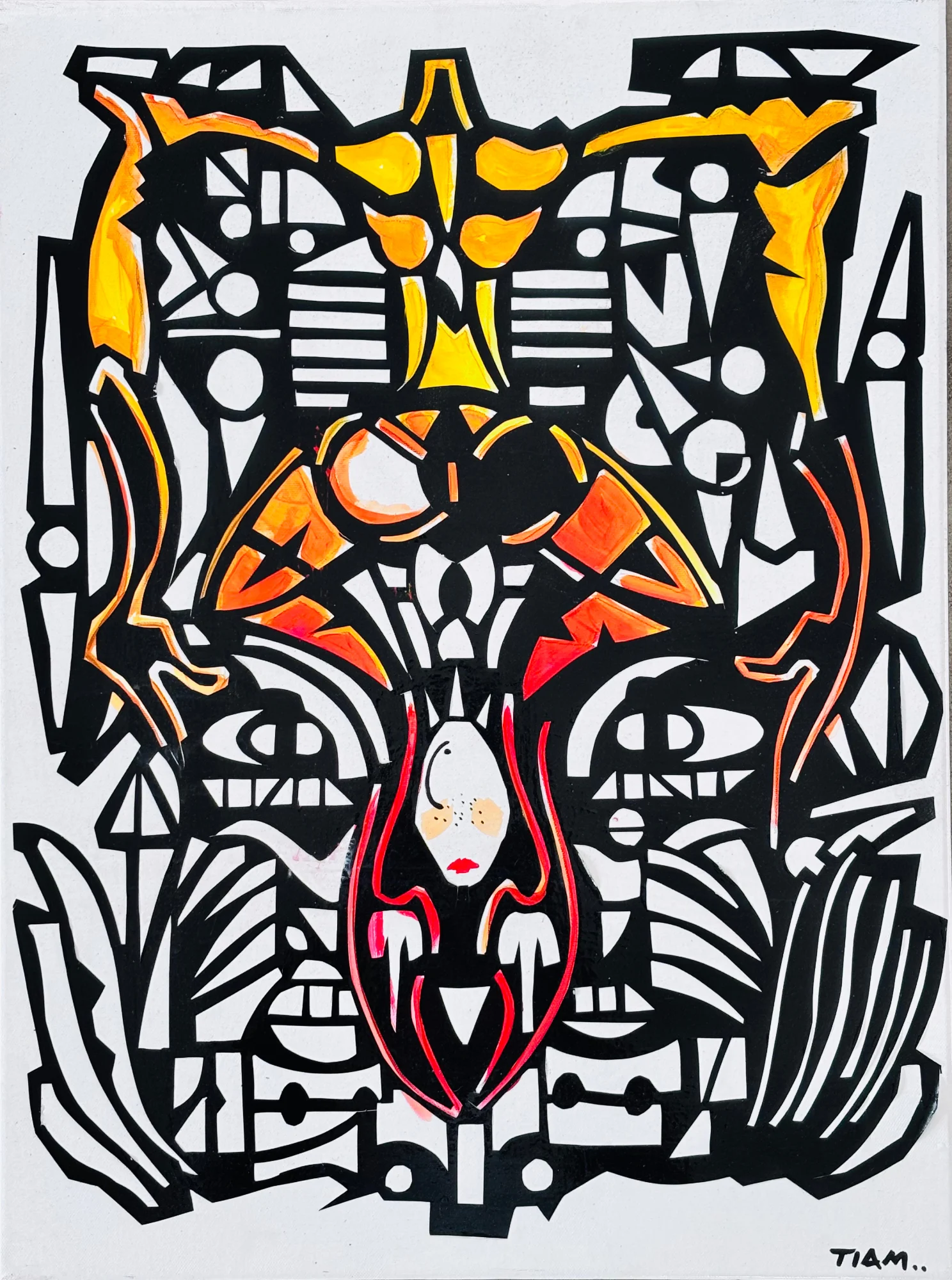 Enflamée — Canvas · Vinyl · Paint by Tiam