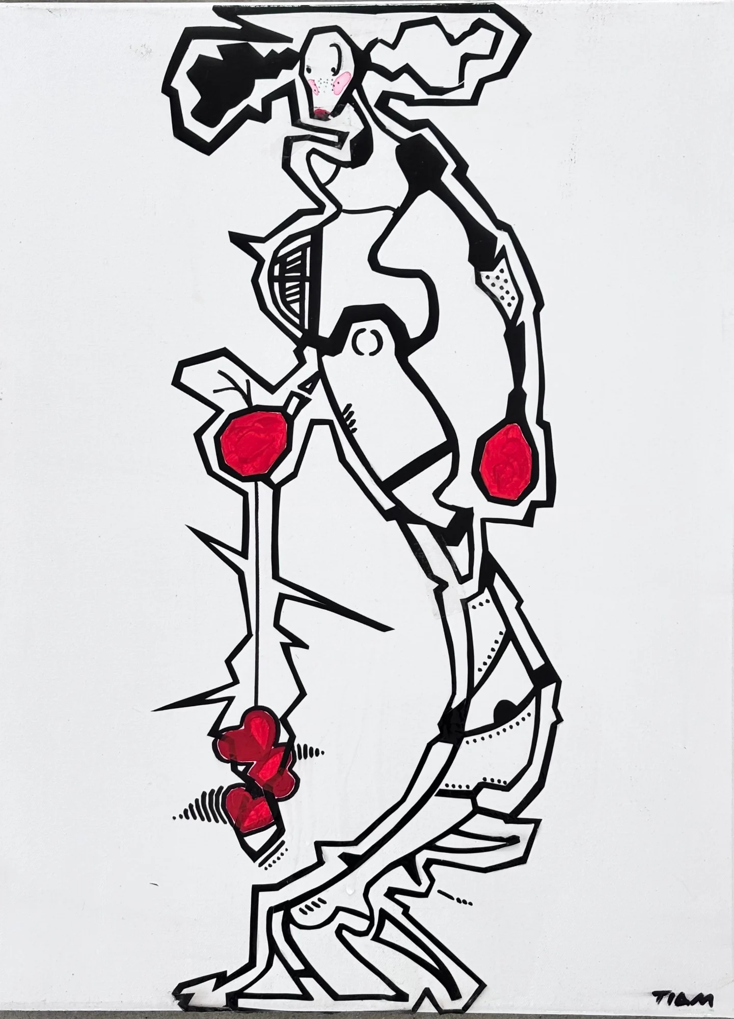Heart Clash — Canvas · Vinyl · Acrylic by Tiam