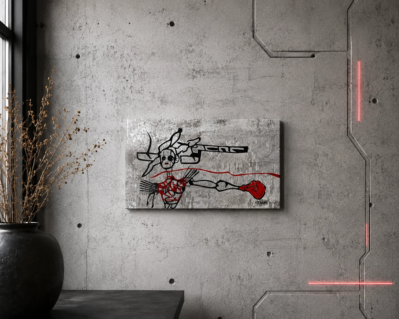 Electro Punch shown in a room setting