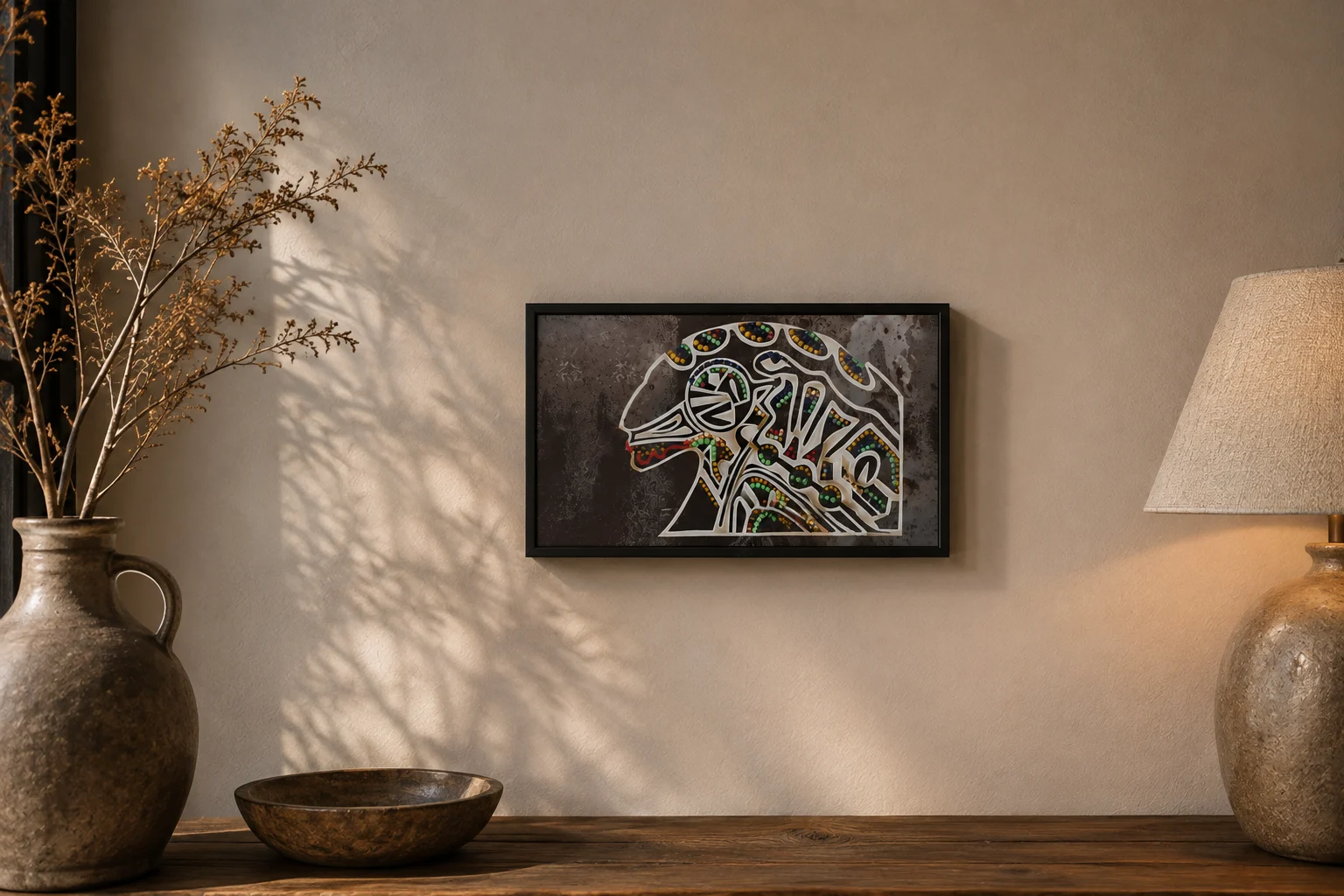 Taino shown in a room setting