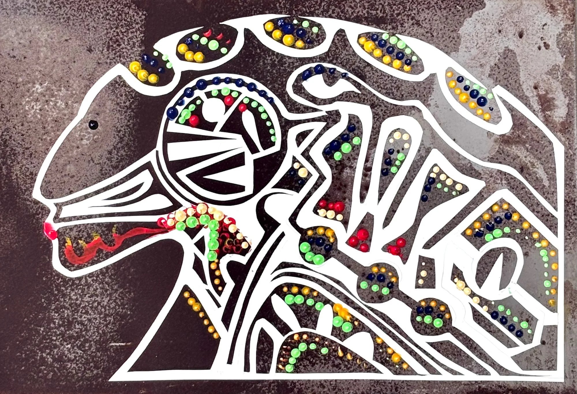 Taino — Steel · Acrylic · Vinyl by Tiam